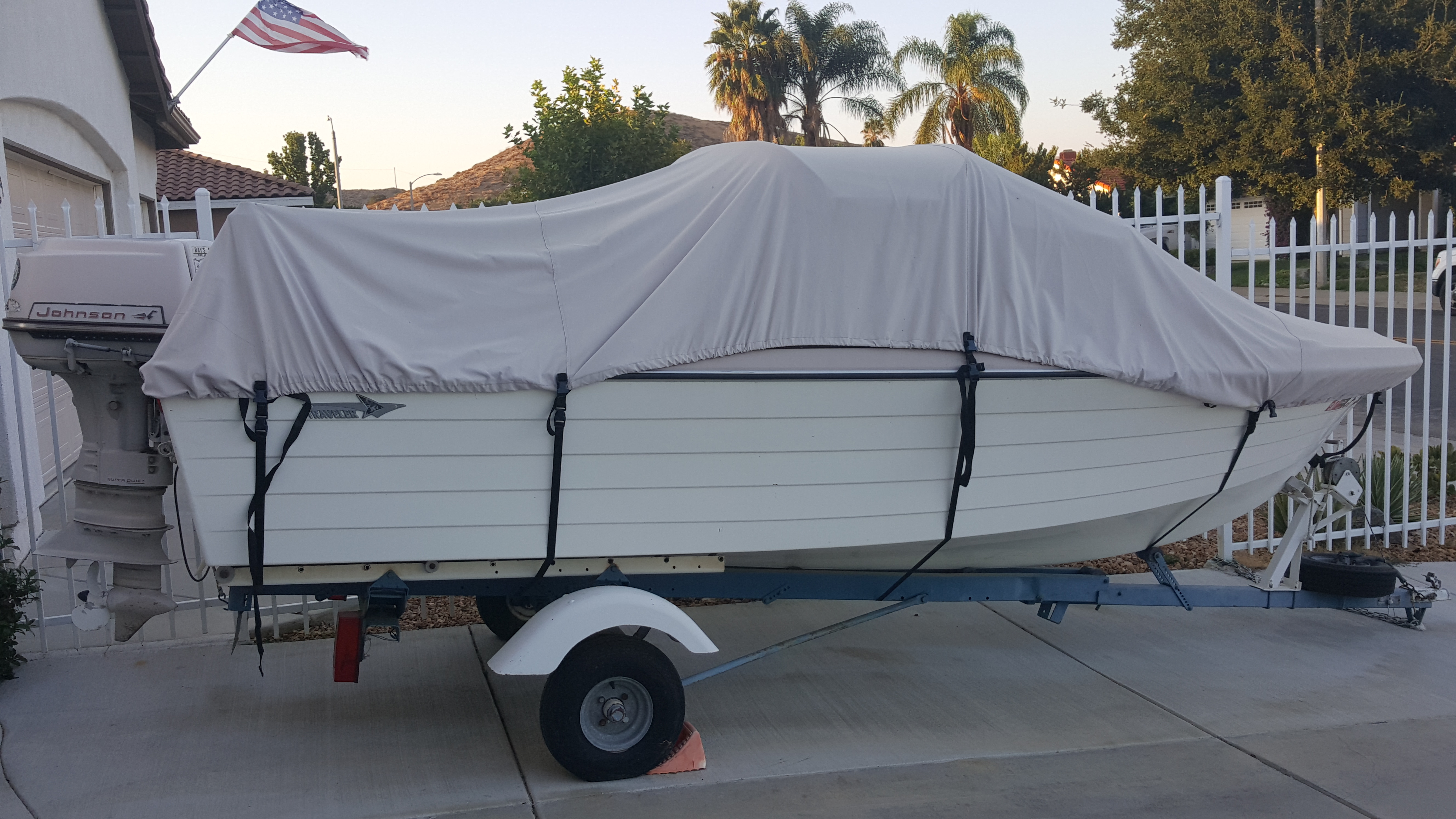 1964 Atlas Traveler 16' Runabout Boat w/trailer & 60 HP Outboard Motor