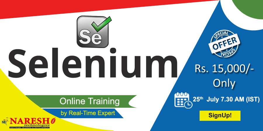 Selenium Online Training - NareshIT