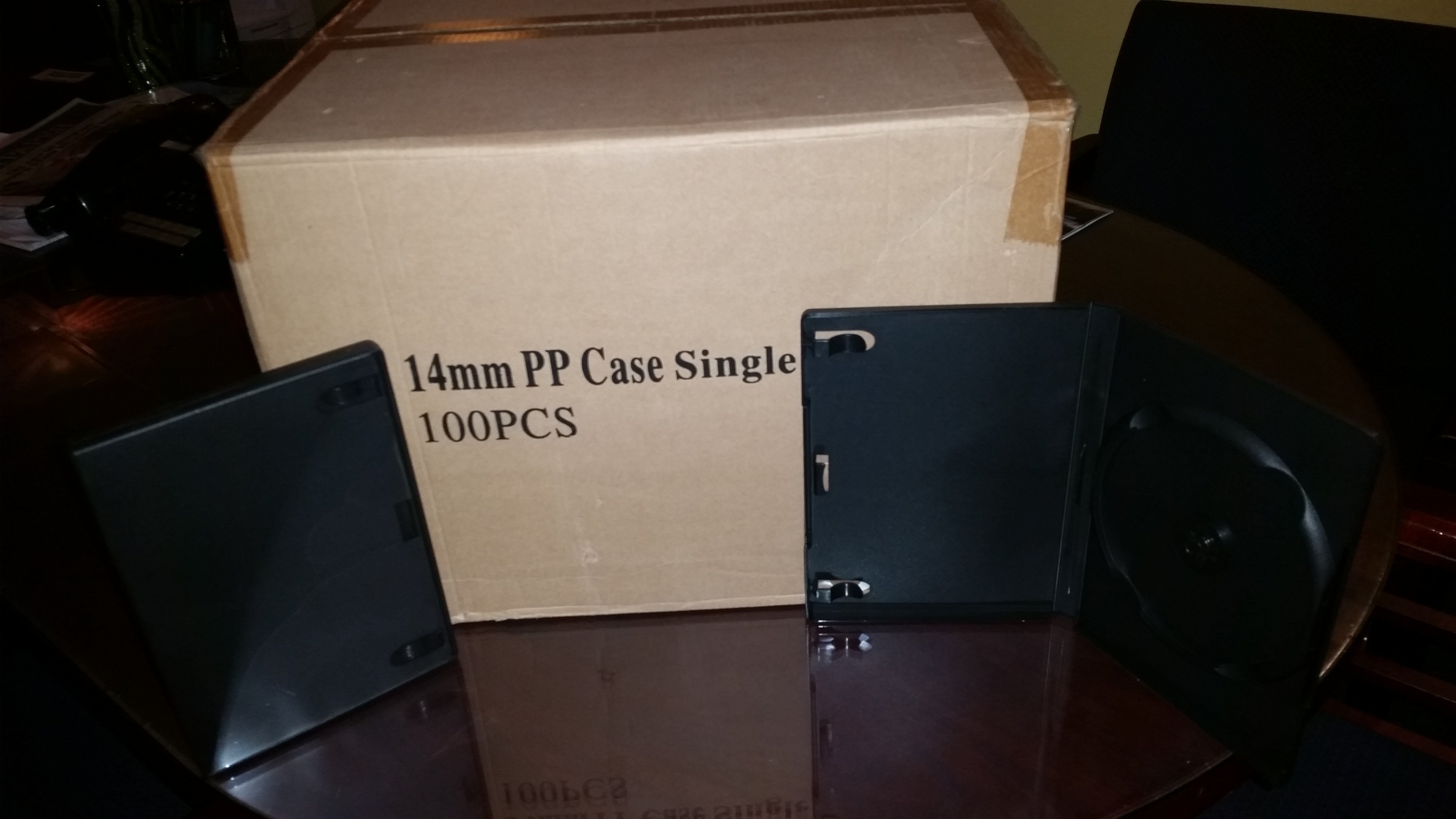 DVD Cases - Black - 14mm PP Case Single - 100 Pack - $24
