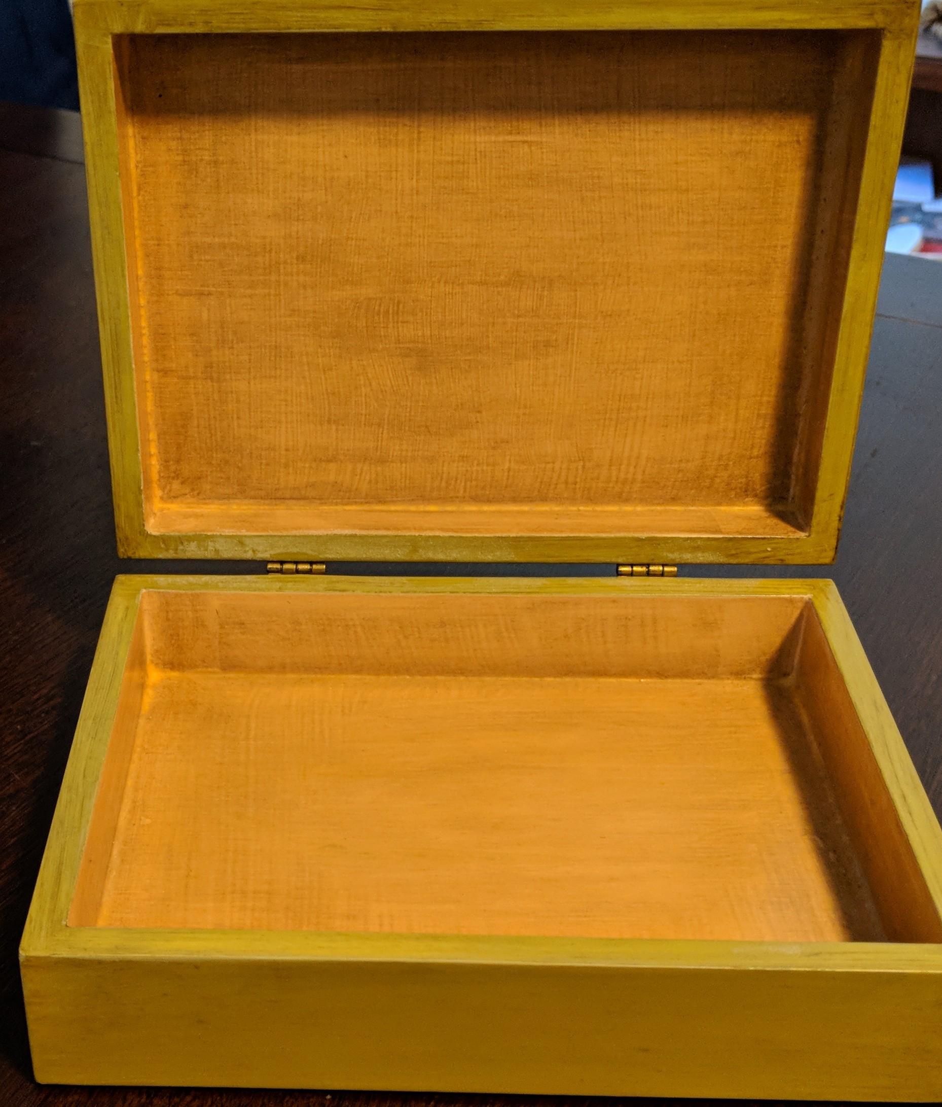 Vintage Wooden Trinket Box
