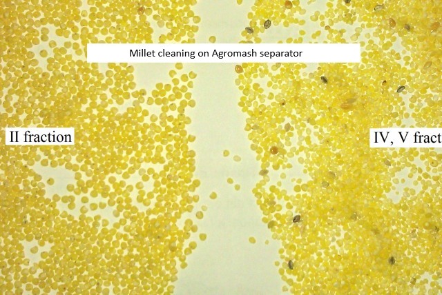 Grain-cleaning aerodynamic separator ASM-15