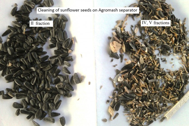 Grain-cleaning aerodynamic separator ASM-15