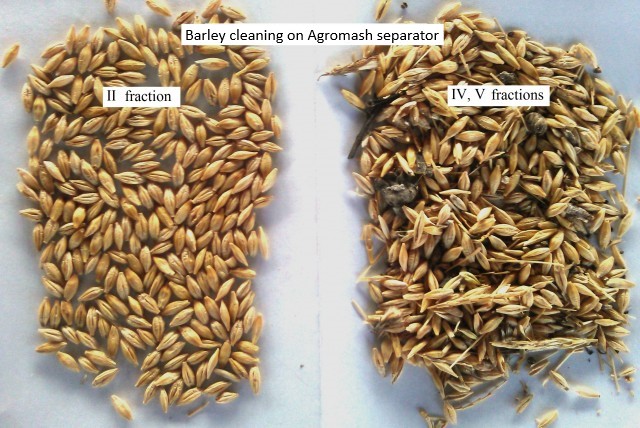 Grain-cleaning aerodynamic separator ASM-15