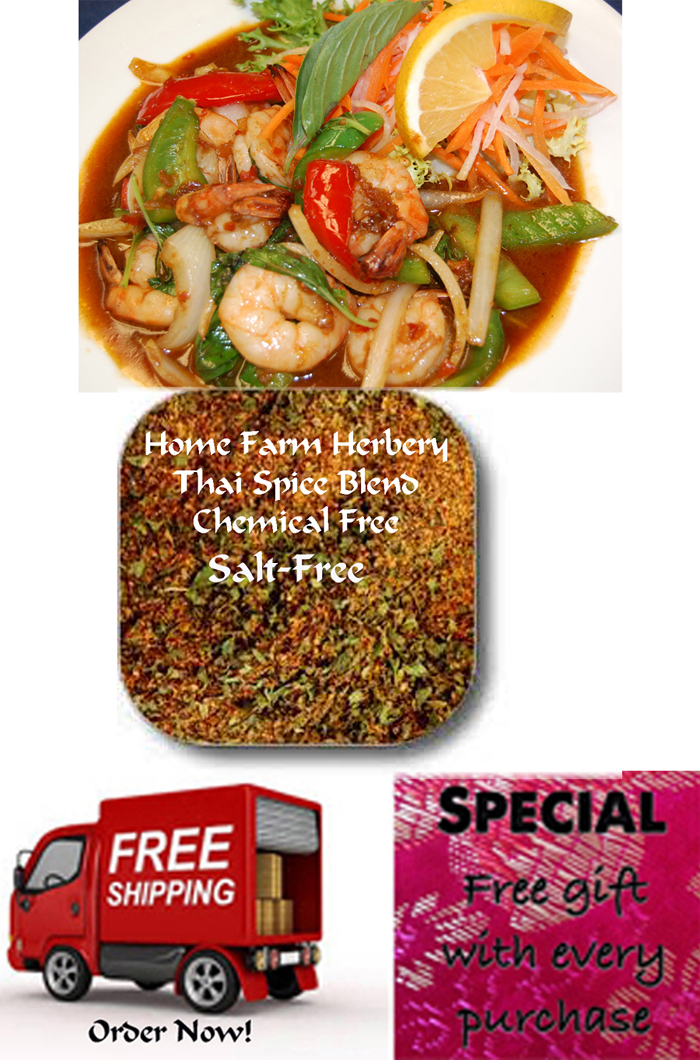 Thai Spice Blend, Salt-FREE, Order now, FREE shipping & get a Free gift