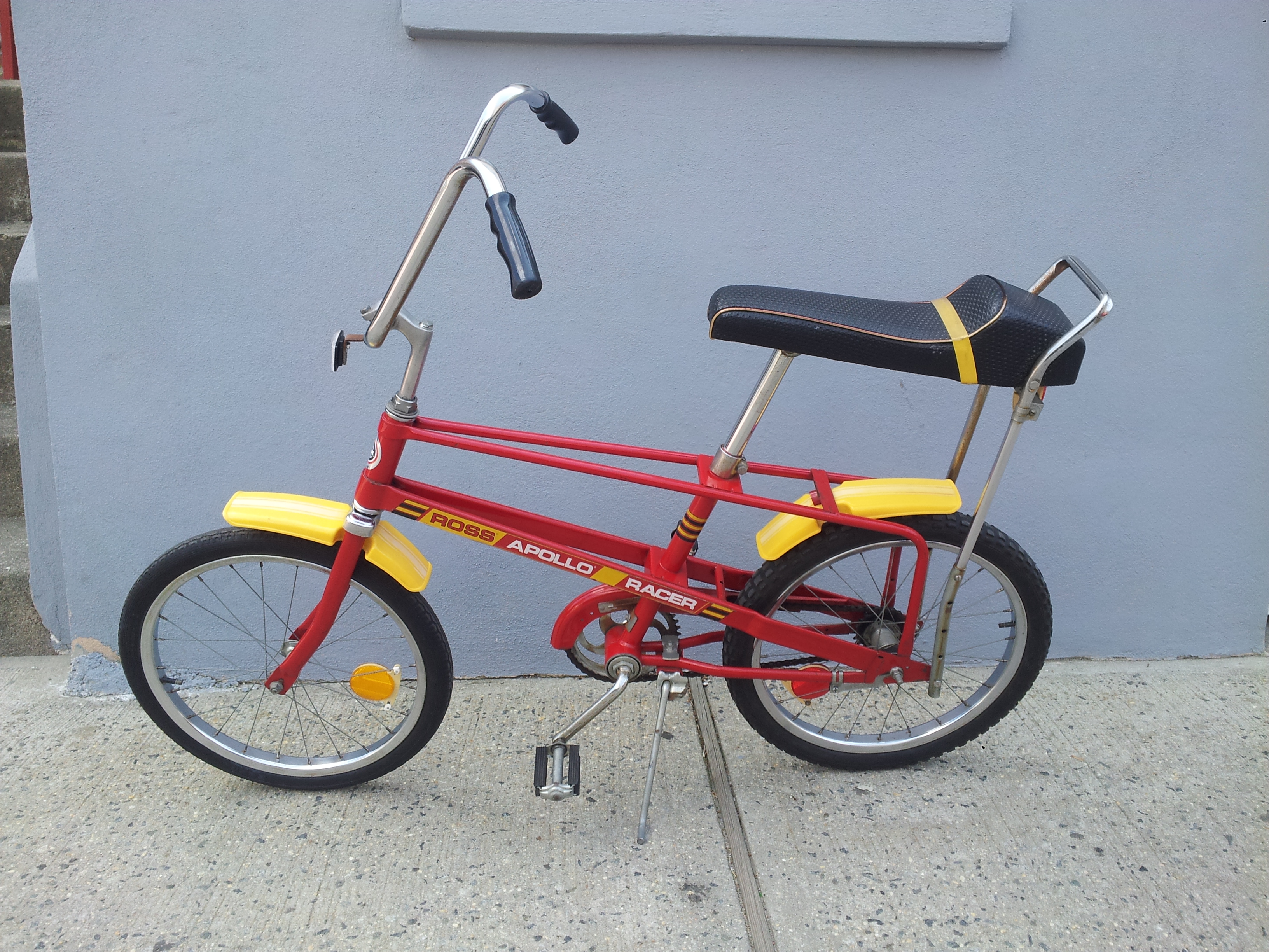 Ross Apollo Racer Bike Red Single Speed 1970s Vintage Chopper Bicycle