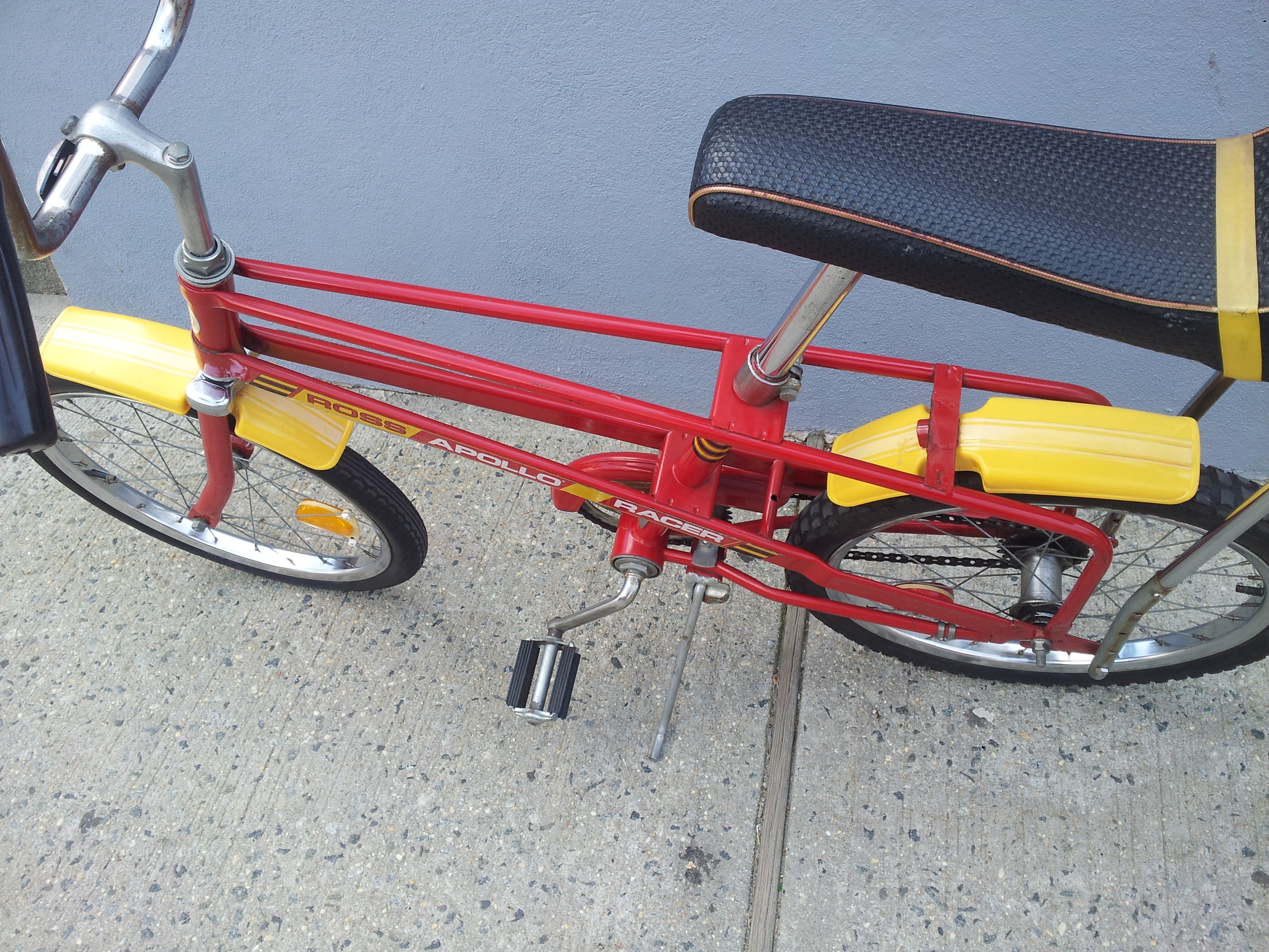 Ross Apollo Racer Bike Red Single Speed 1970s Vintage Chopper Bicycle