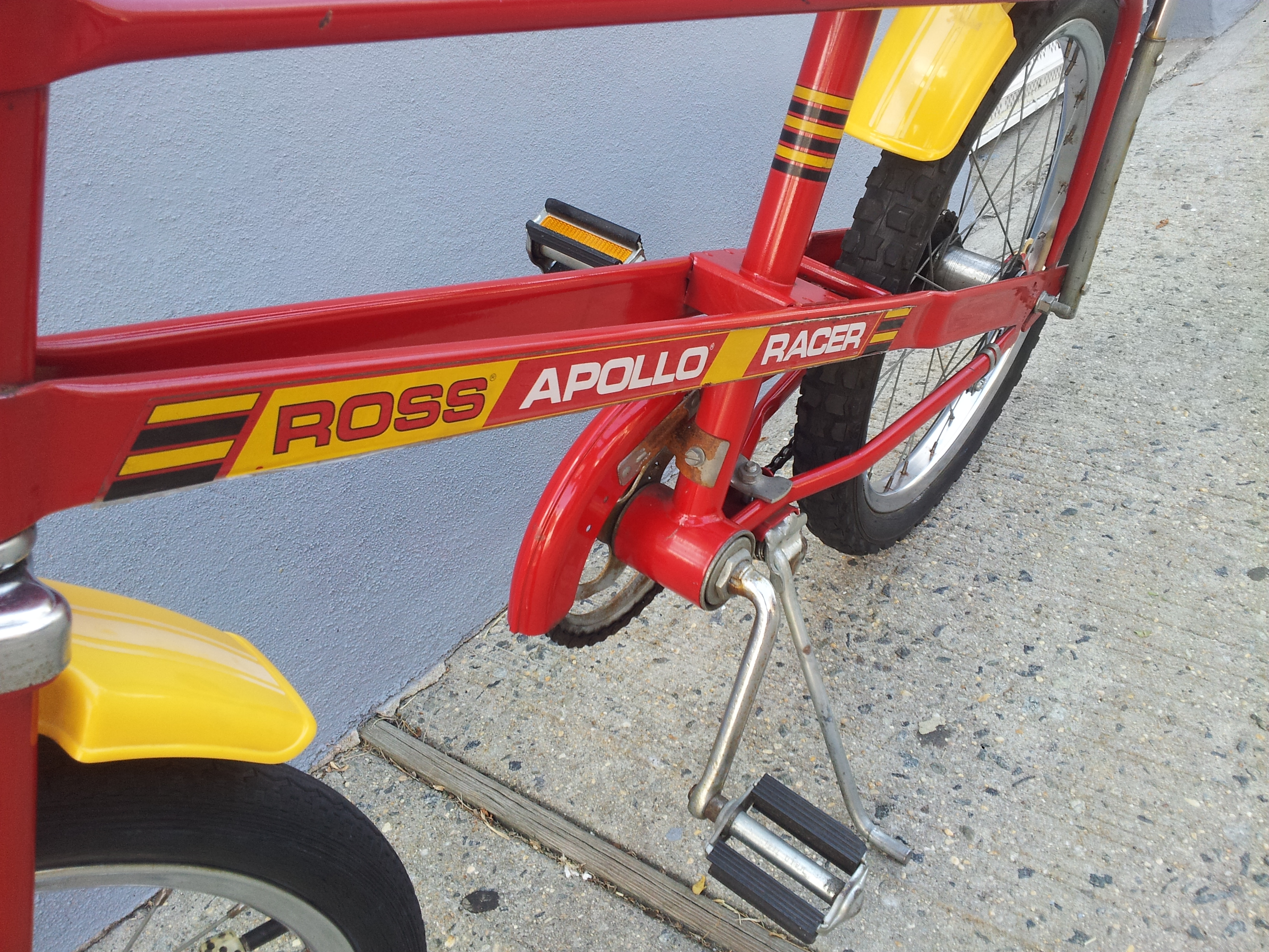 Ross Apollo Racer Bike Red Single Speed 1970s Vintage Chopper Bicycle
