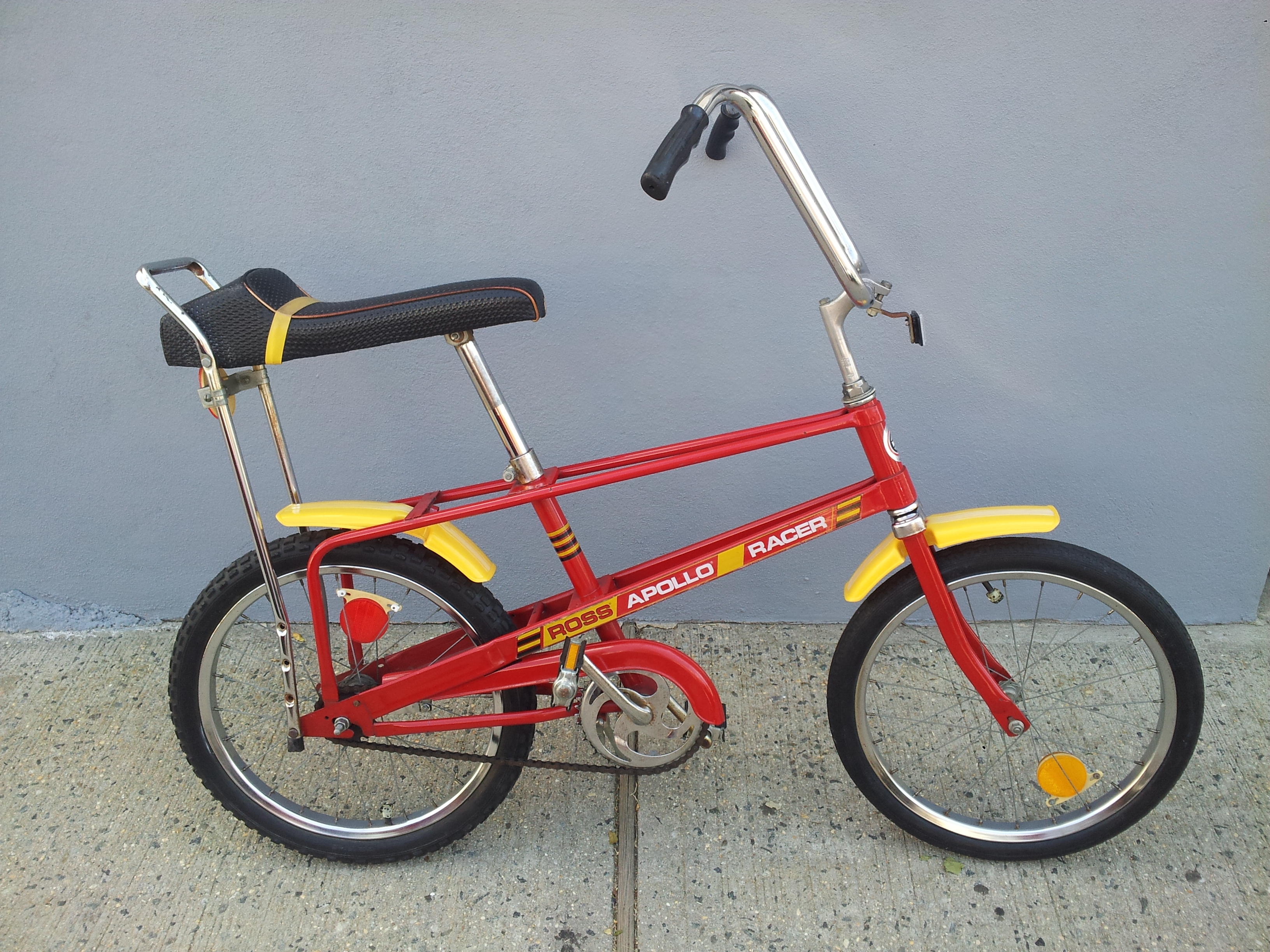 Ross Apollo Racer Bike Red Single Speed 1970s Vintage Chopper Bicycle