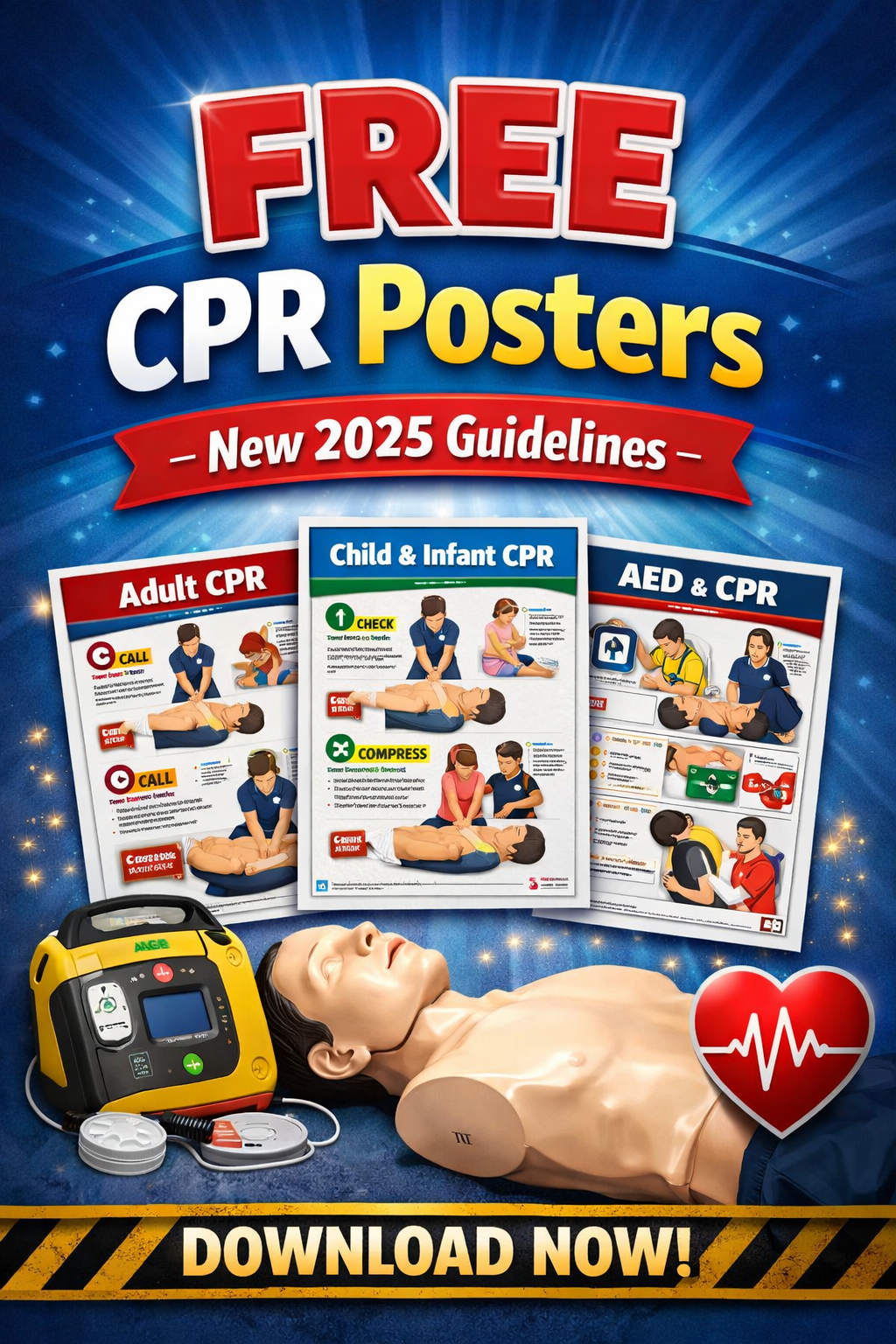 Get $5 off on Free CPR Poster at Safety Training Seminars