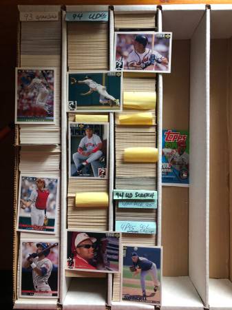 8,000 Upper Deck & Topps Baseball Cards - $20