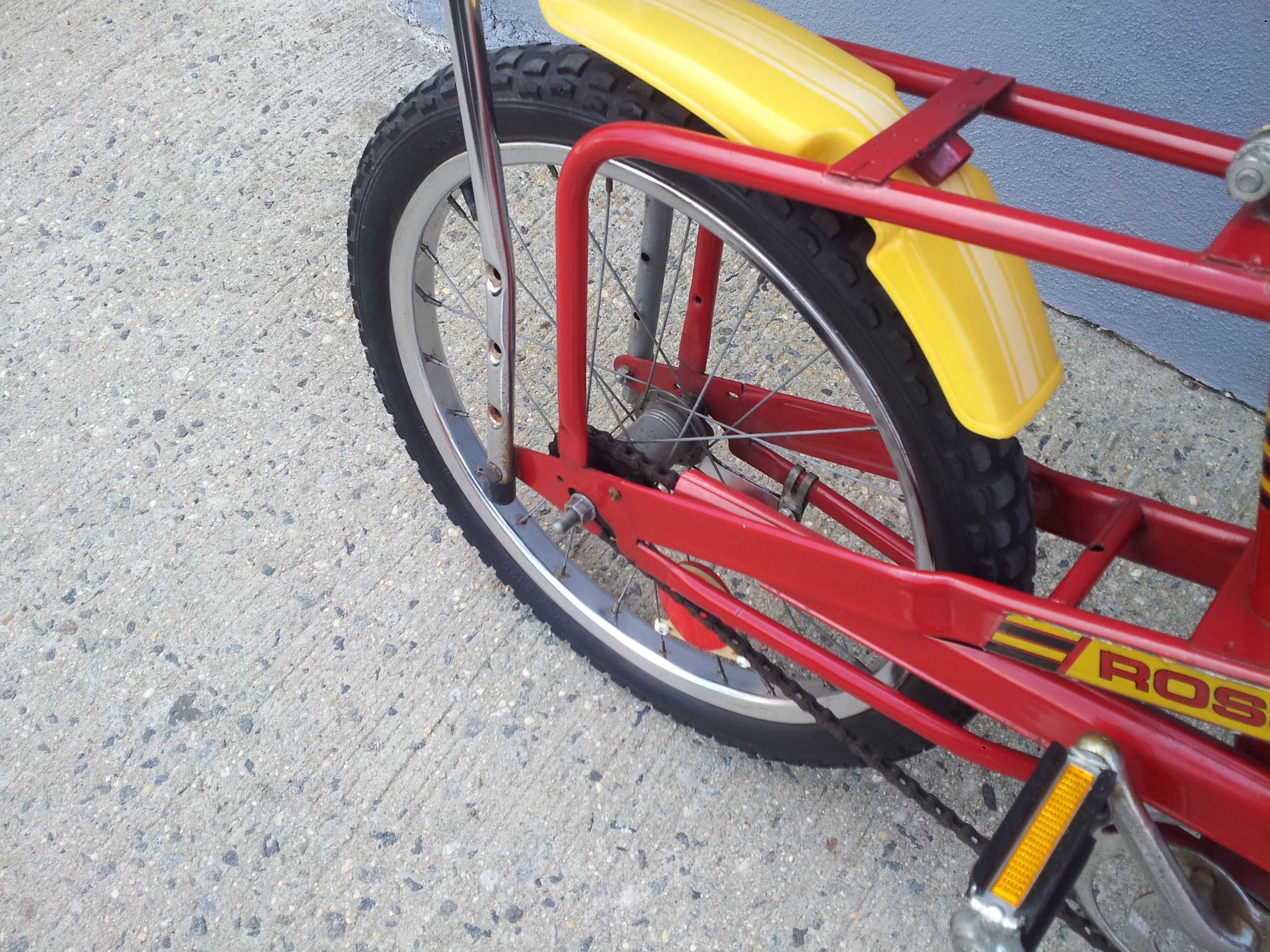 Ross Apollo Racer Bike Red Single Speed 1970s Vintage Chopper Bicycle