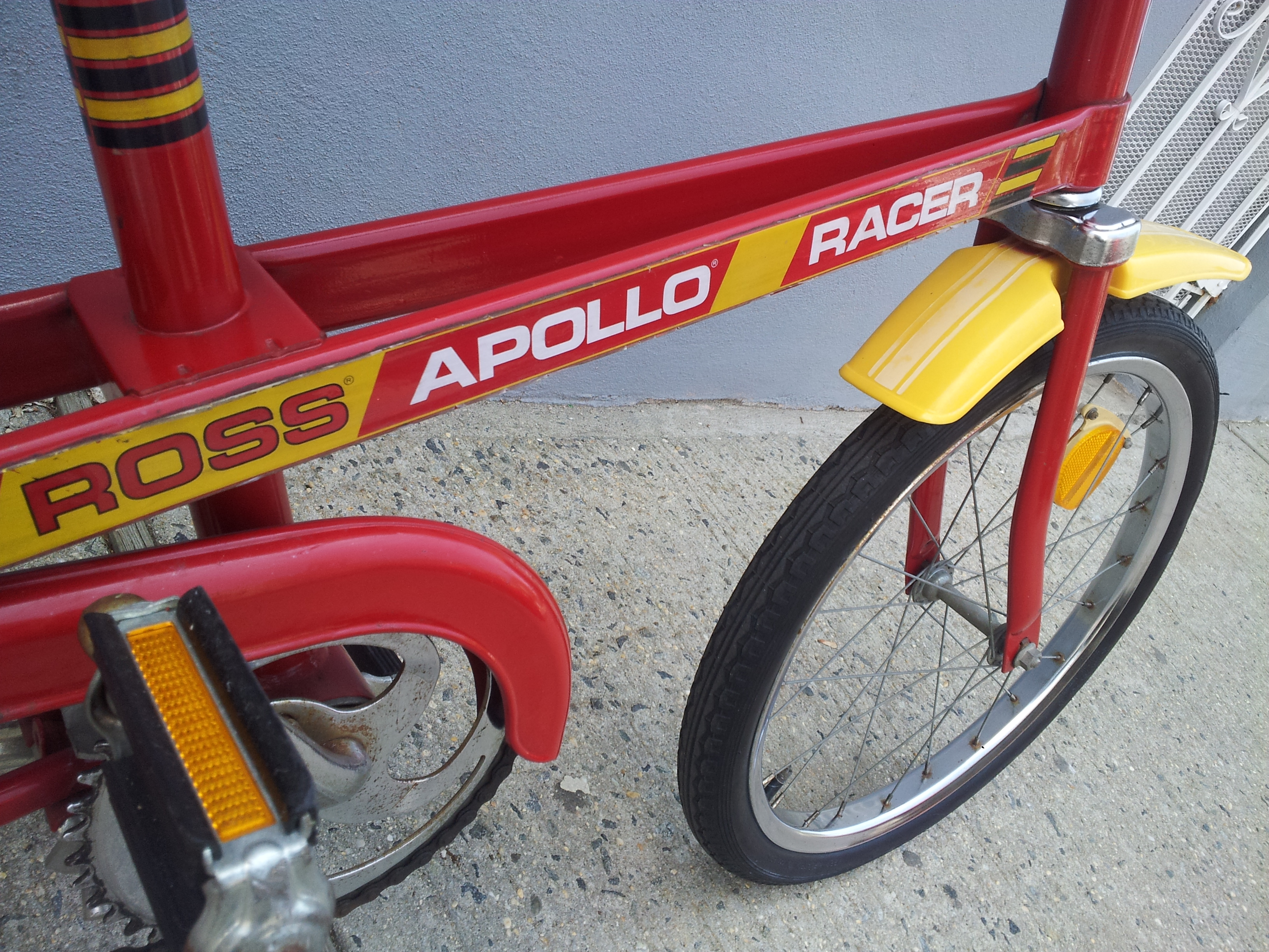 Ross Apollo Racer Bike Red Single Speed 1970s Vintage Chopper Bicycle