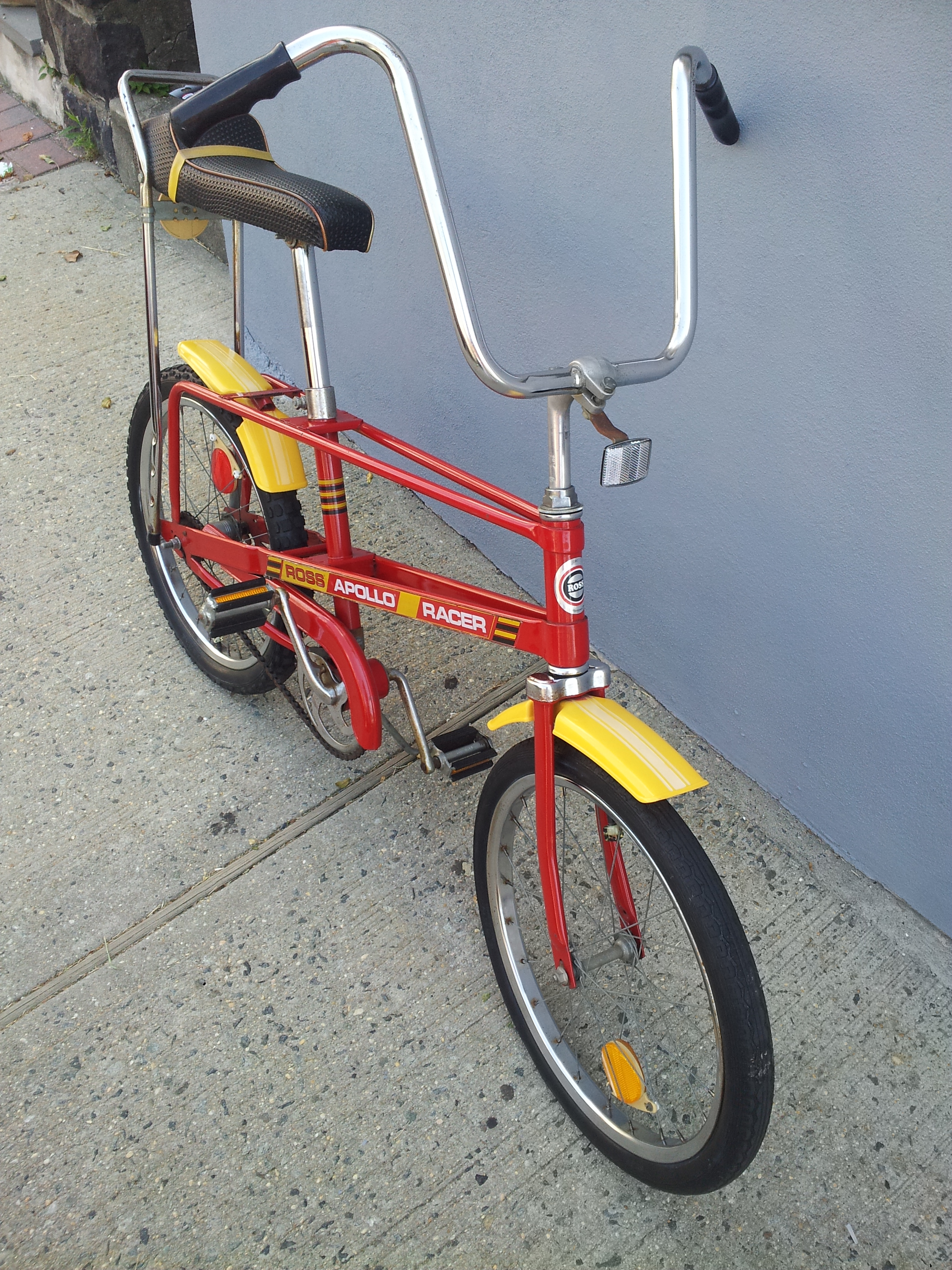 Ross Apollo Racer Bike Red Single Speed 1970s Vintage Chopper Bicycle