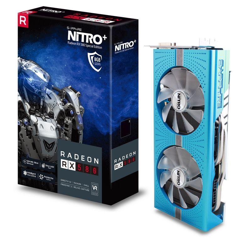 BRAND NEW Sapphire NITRO Radeon RX580 8GB GDDR5 Gaming Graphics Card  WHATSAPP CHAT:+971 52 334 2859