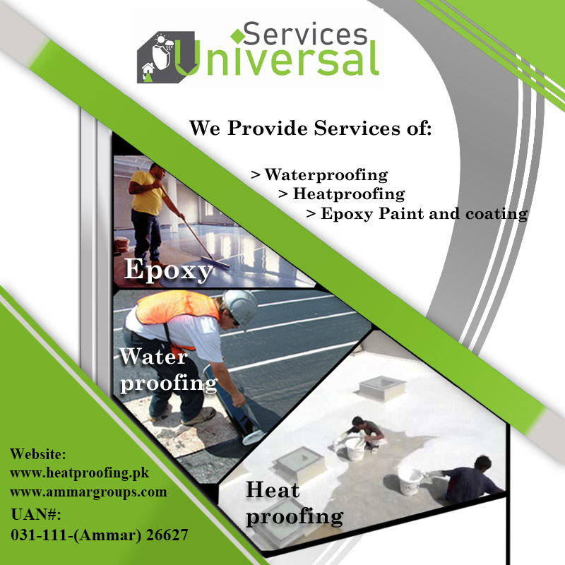 Heat Proofing/ Water Leakage/ Seepage Proofing and Epoxy Coating In Karachi