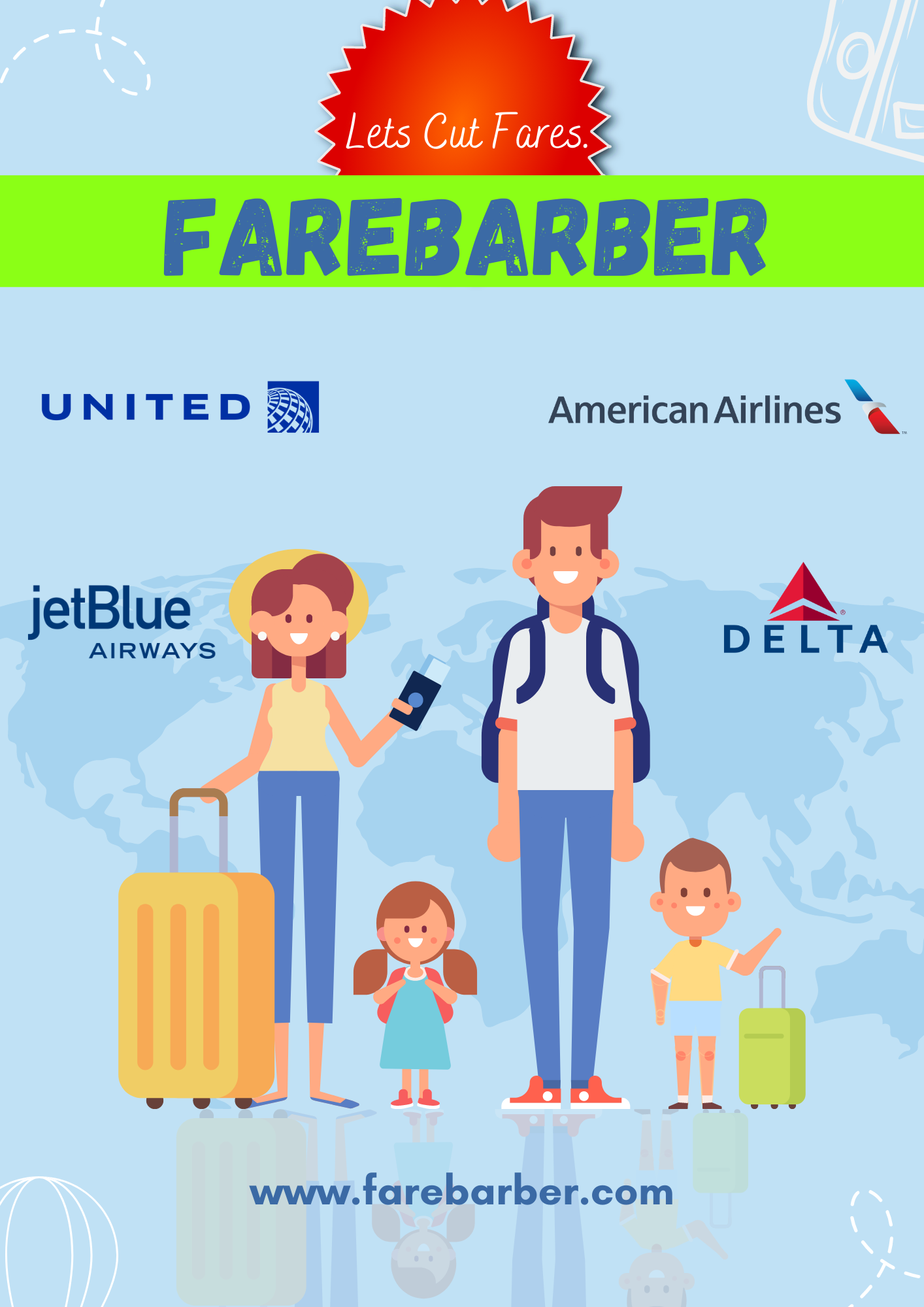 Cheapest airfare booking | Secure last minute flights booking with Farebarber |