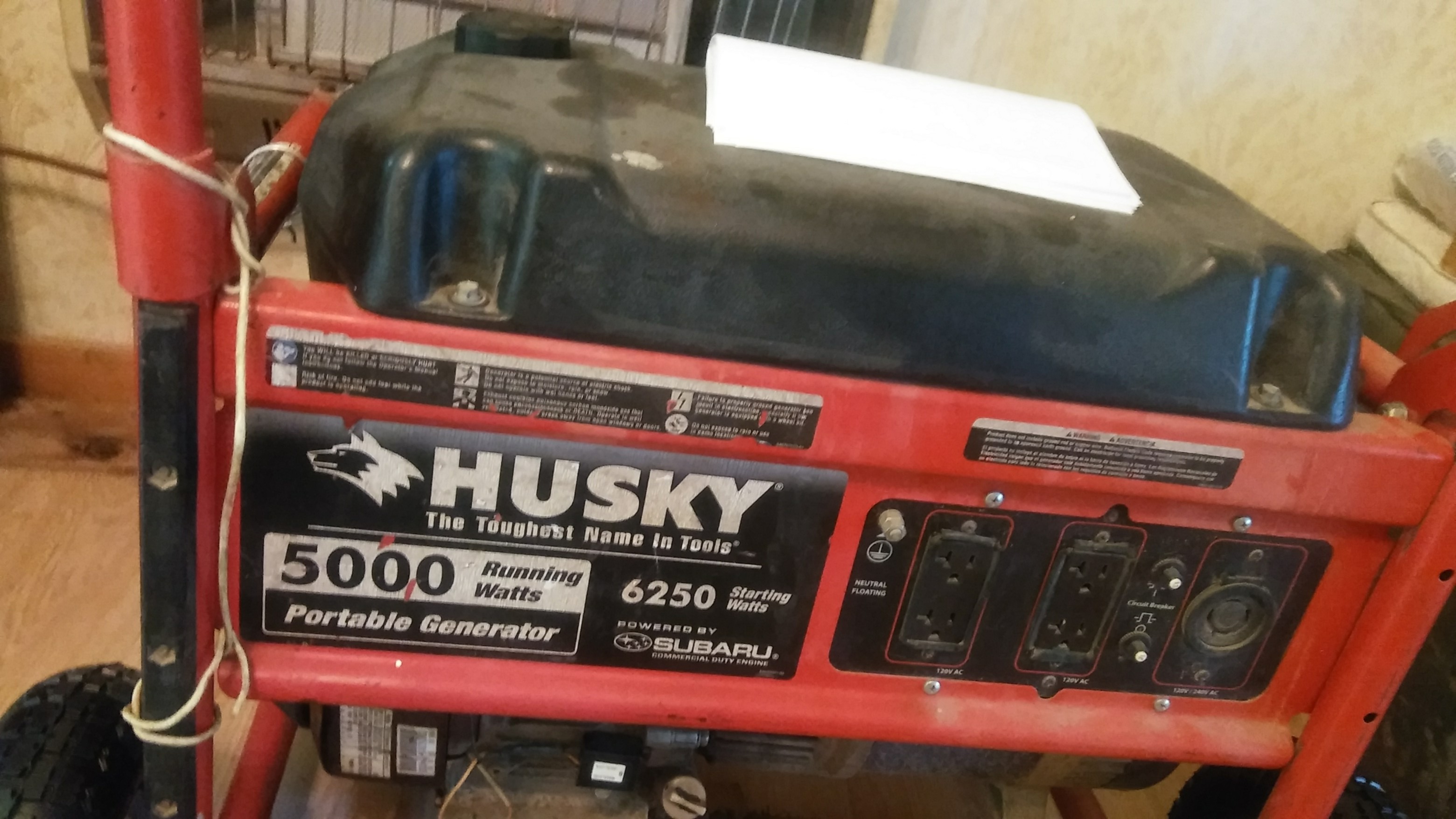 Husky Generator 5000 Watt Subaru Engine - Greatest Subaru