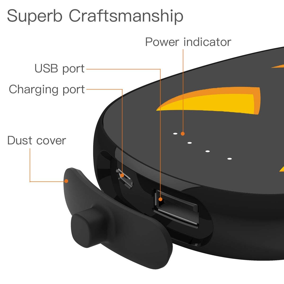 Portable 10000mAh Charger Power Bank, for iPhone, iPad, Samsung and Galaxy