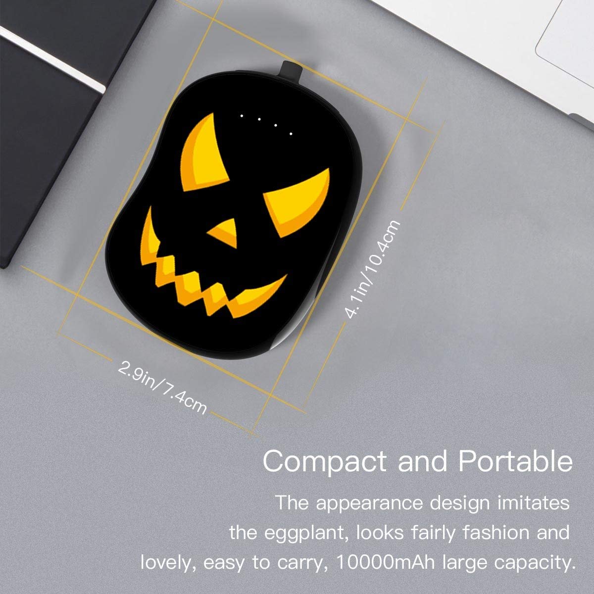 Portable 10000mAh Charger Power Bank, for iPhone, iPad, Samsung and Galaxy