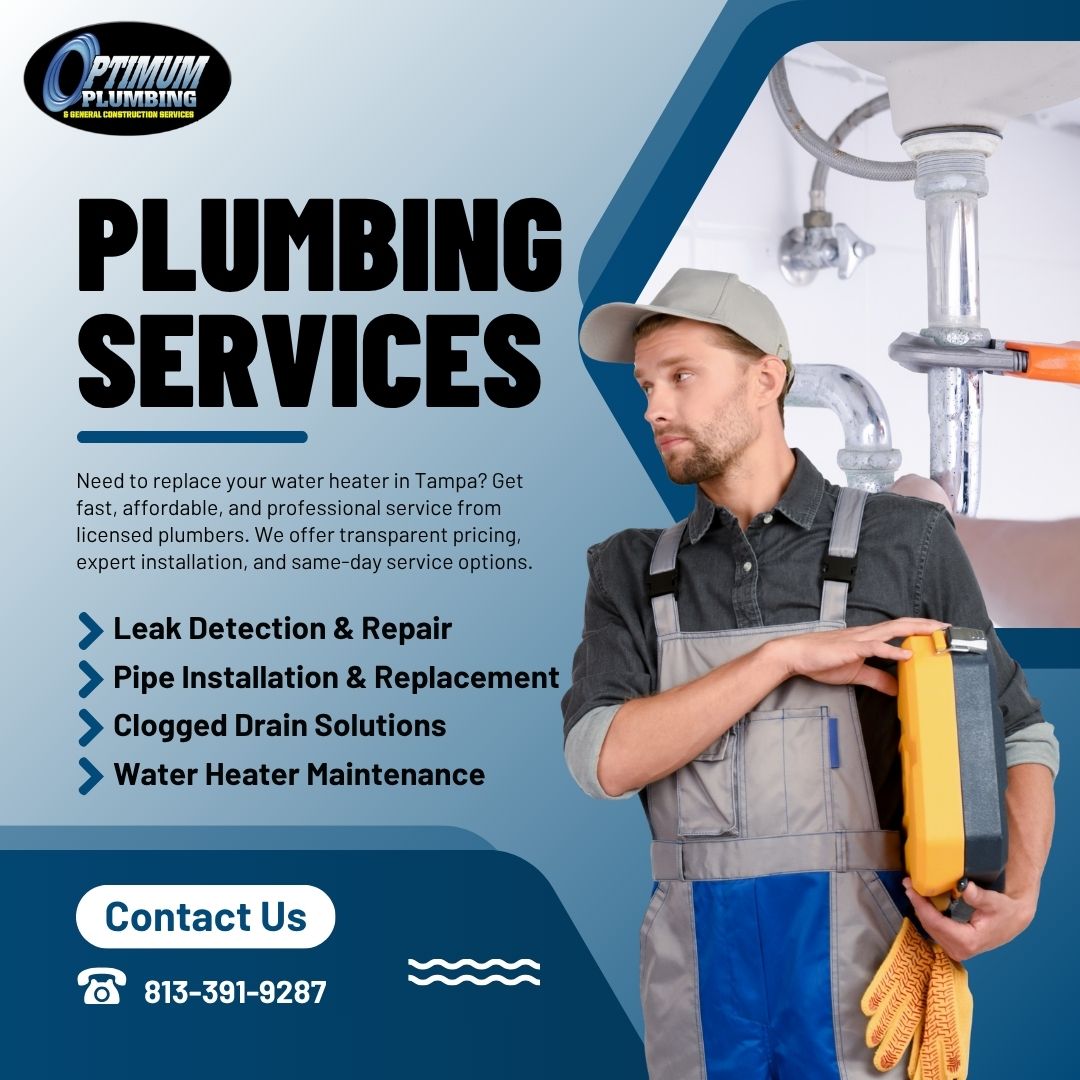 How Much to Replace a Water Heater in Tampa: Optimum Plumbing LLC
