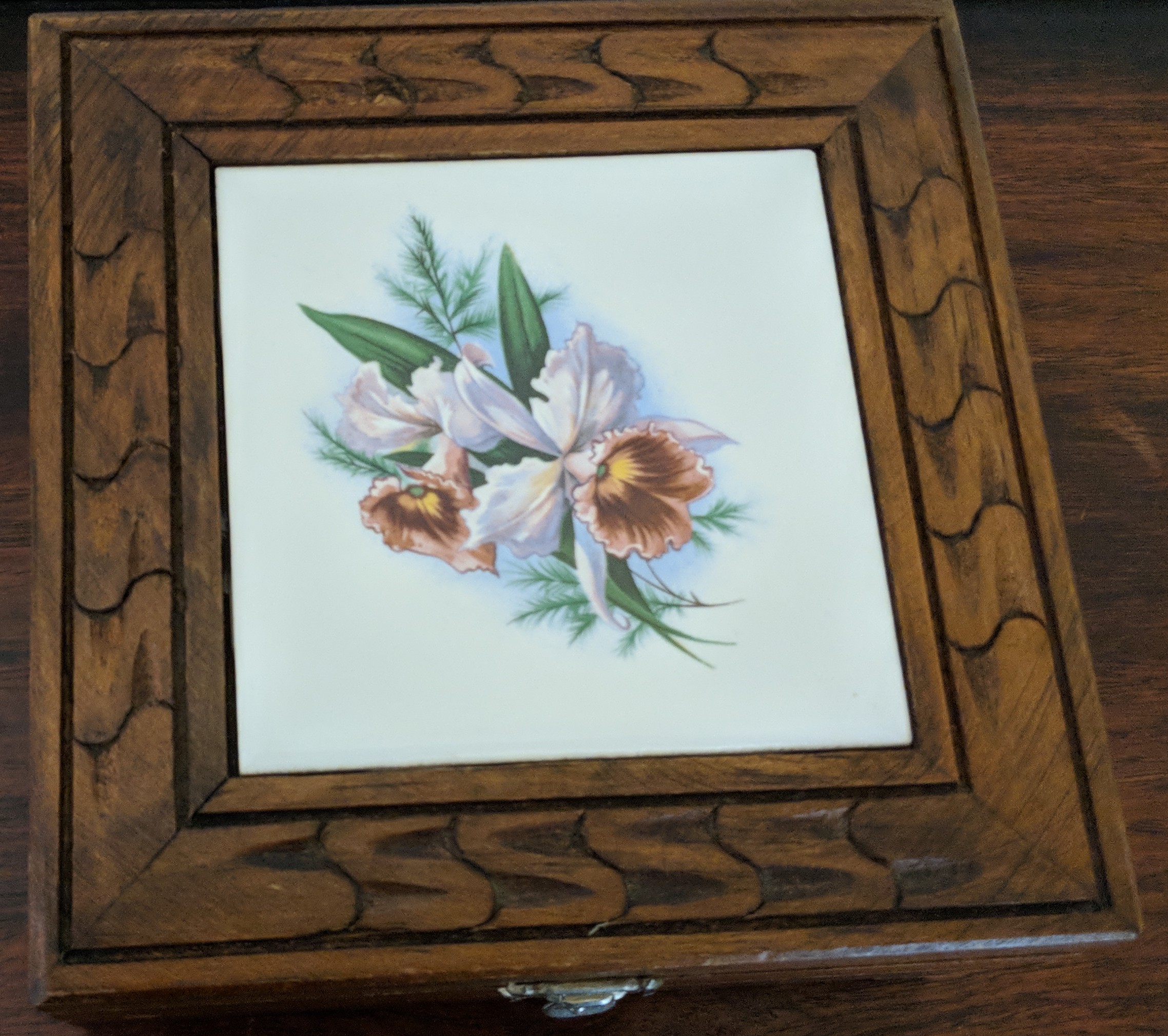 Vintage Oak Wood Box