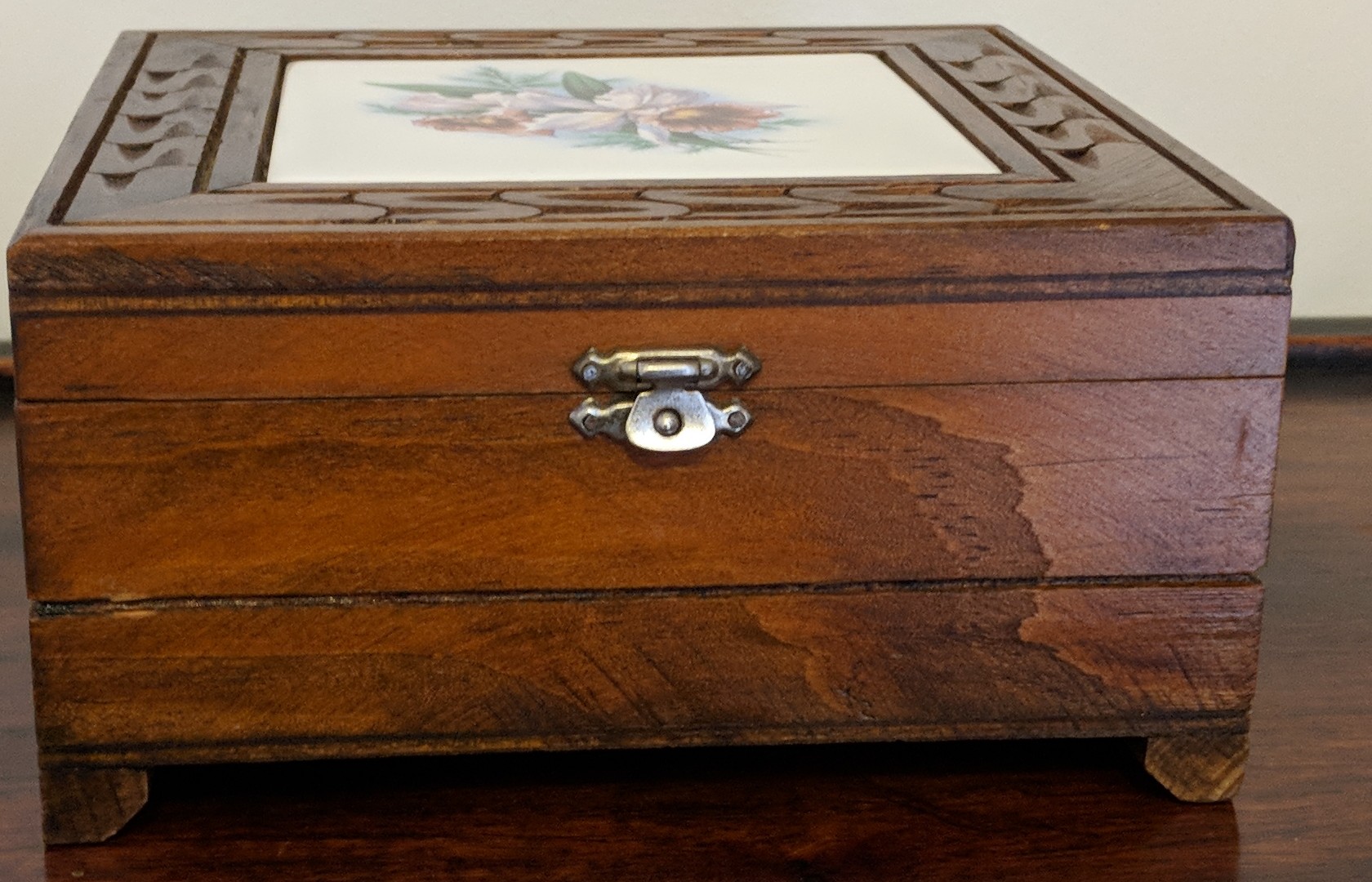 Vintage Oak Wood Box