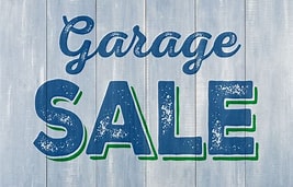 Garage Sale - This Saturday, October 9