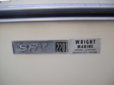 SEARAY BOAT SRV 220 1974 WITH TRAILER