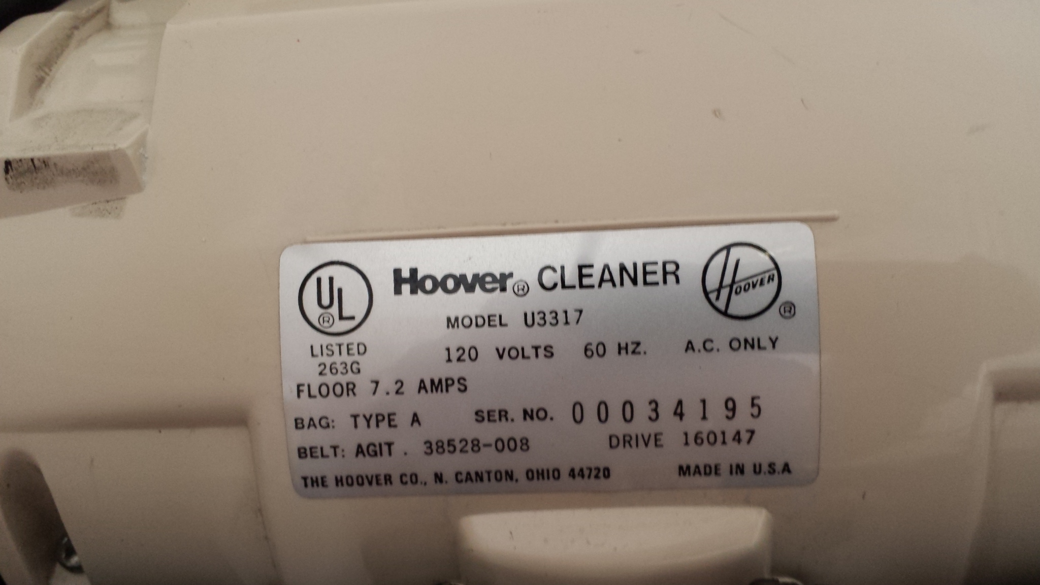 Hoover Concept One Power Drive self-propelled Vacuum-USA made - $25