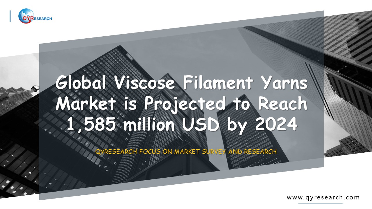Global Viscose Filament Yarns Market is Projected to Reach 1,585 million USD by 2024