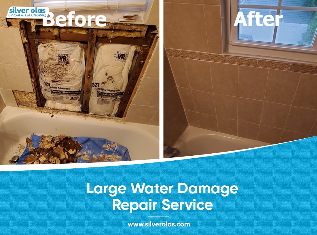 Silver Olas Carpet Tile Flood Cleaning