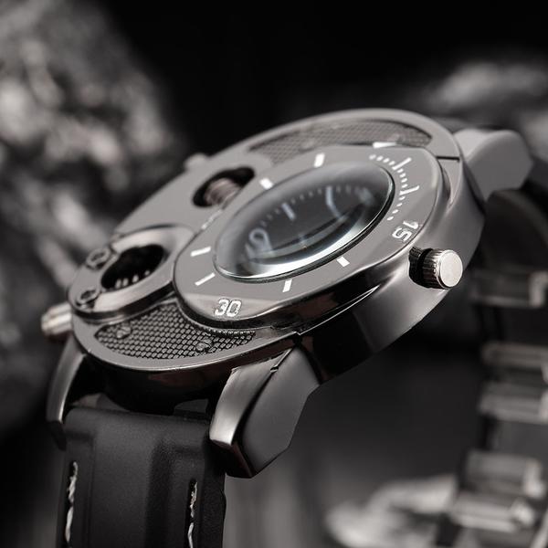 1PCS Fashion Men's Thin Silica Gel Sports Quartz Watch
