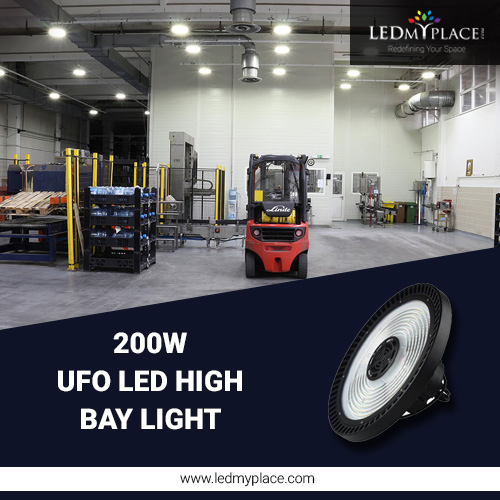 Install (UFO LED High Bay Light 200W) for Brighten Indoor Game Center