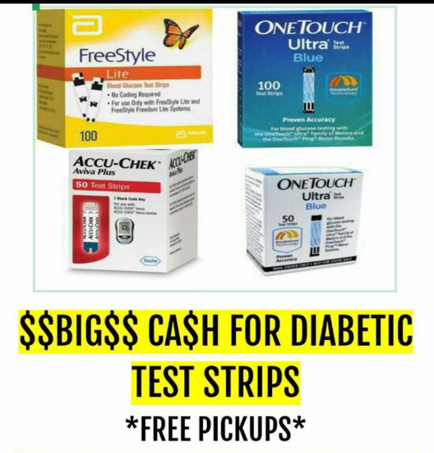 CA$H 4 DIABETIC TEST STRIPS | Call 813-563-3729 | DiabetesTS.com