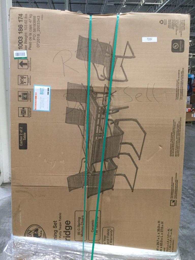 HAMPTON BAY 5 PIECE OUTDOOR PATIO SET