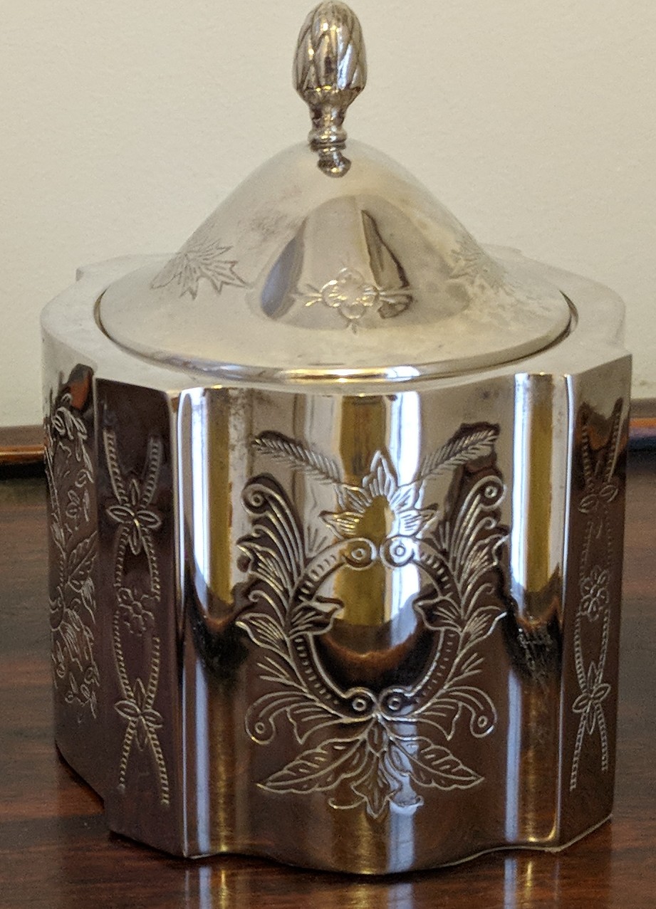 Vintage Silver-Plate Jewelry/Trinket Box