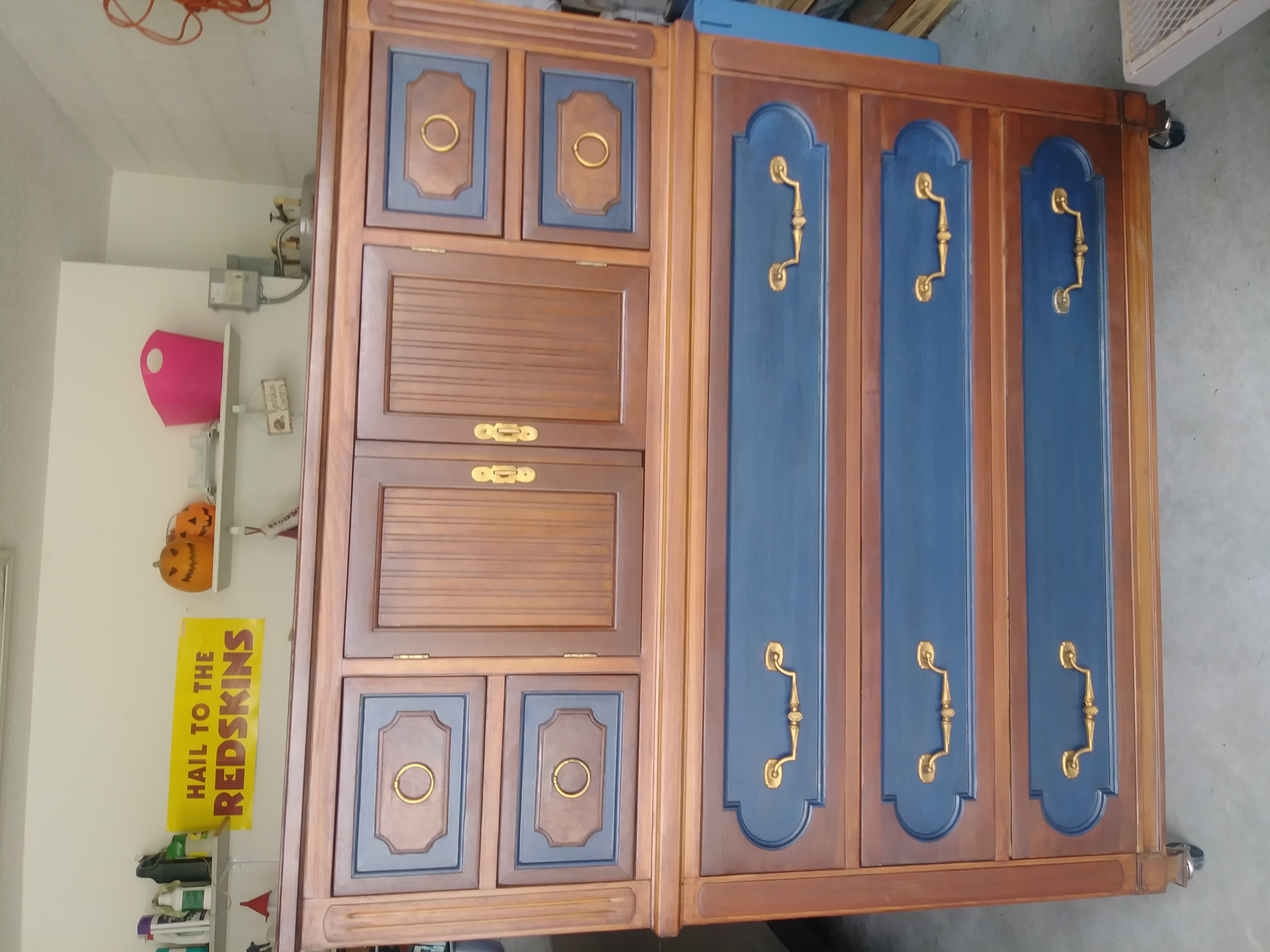 1920 solid oak dresser. Totally refinished