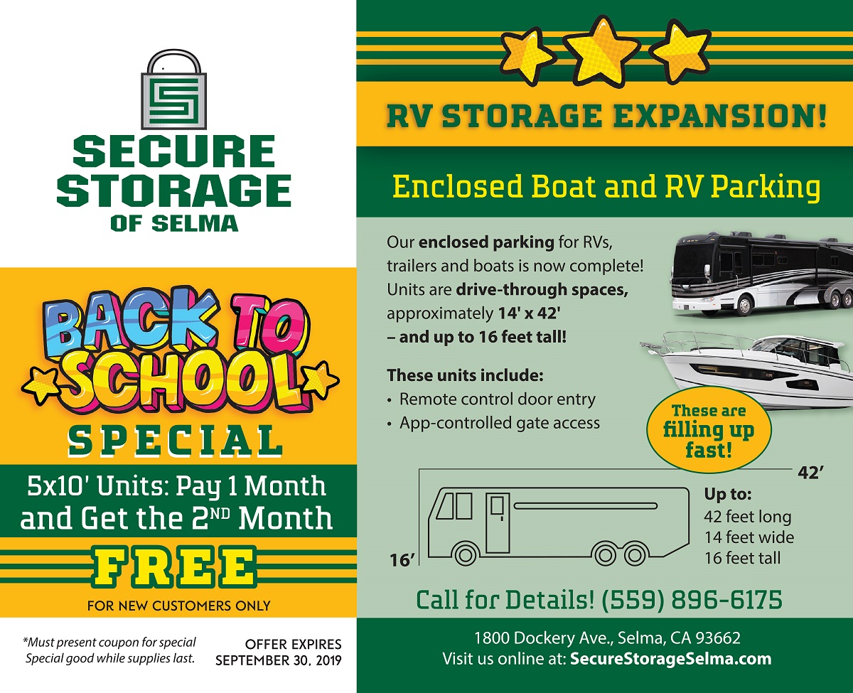 Self Storage and recreational vehicle storage