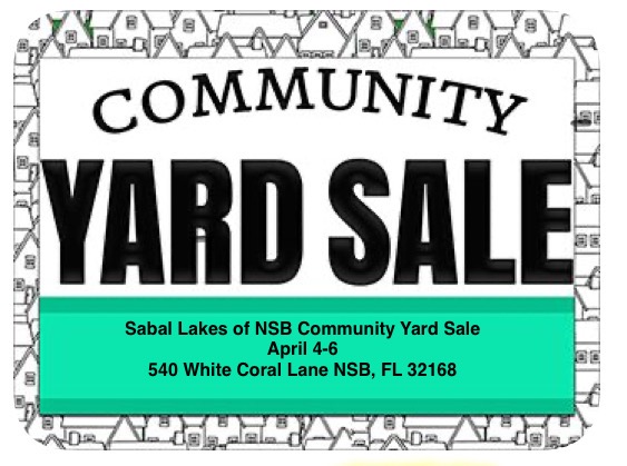 Sabal Lakes of New Smyrna Beach Community Yard Sale
