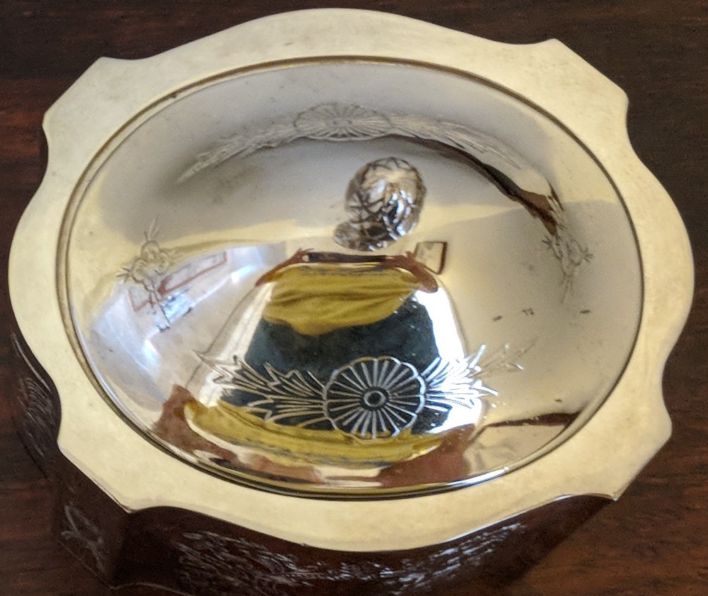 Vintage Silver-Plate Jewelry/Trinket Box