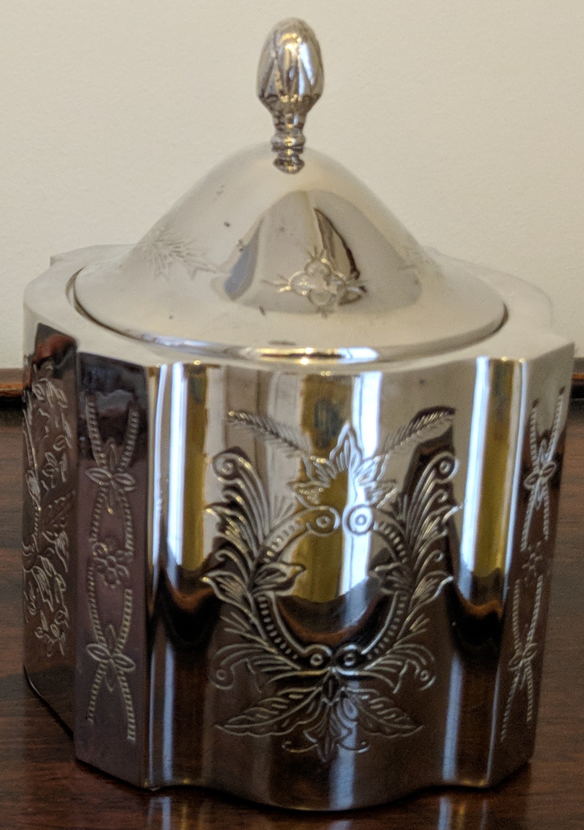 Vintage Silver-Plate Jewelry/Trinket Box