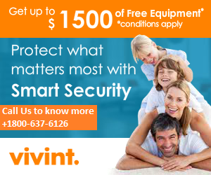 VIVINT HOME SECURITY 1800-637-6126 NEW CUSTOMER SPECIAL OFFER