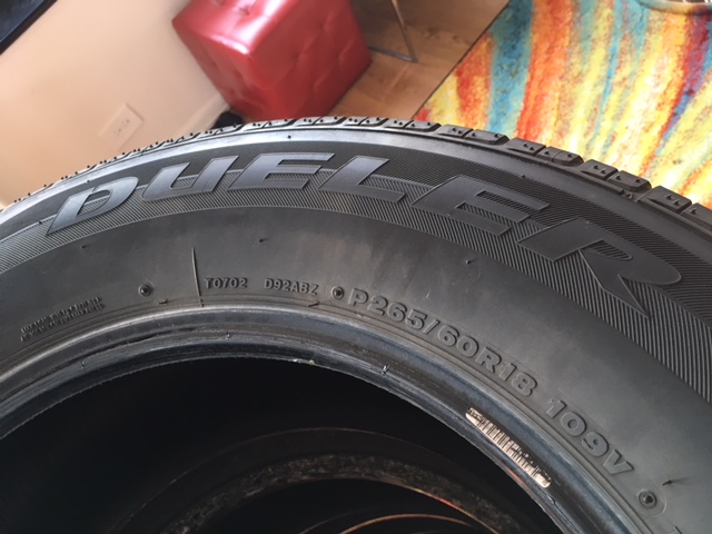 Bridgestone Duelers P265/60R18