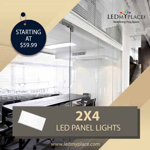 Install 2x4 LED Panel Lights to at your Hotels