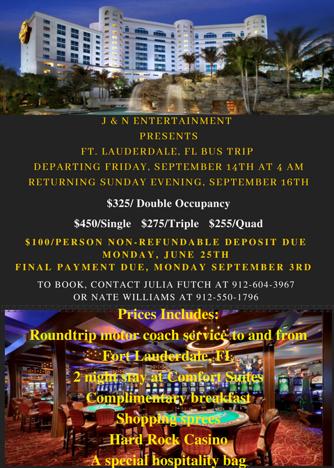 Ft. Lauderdale,FL Casino/Shopping Bus Trip