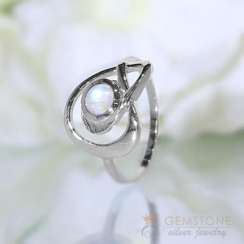 Moonstone and silver jewelry