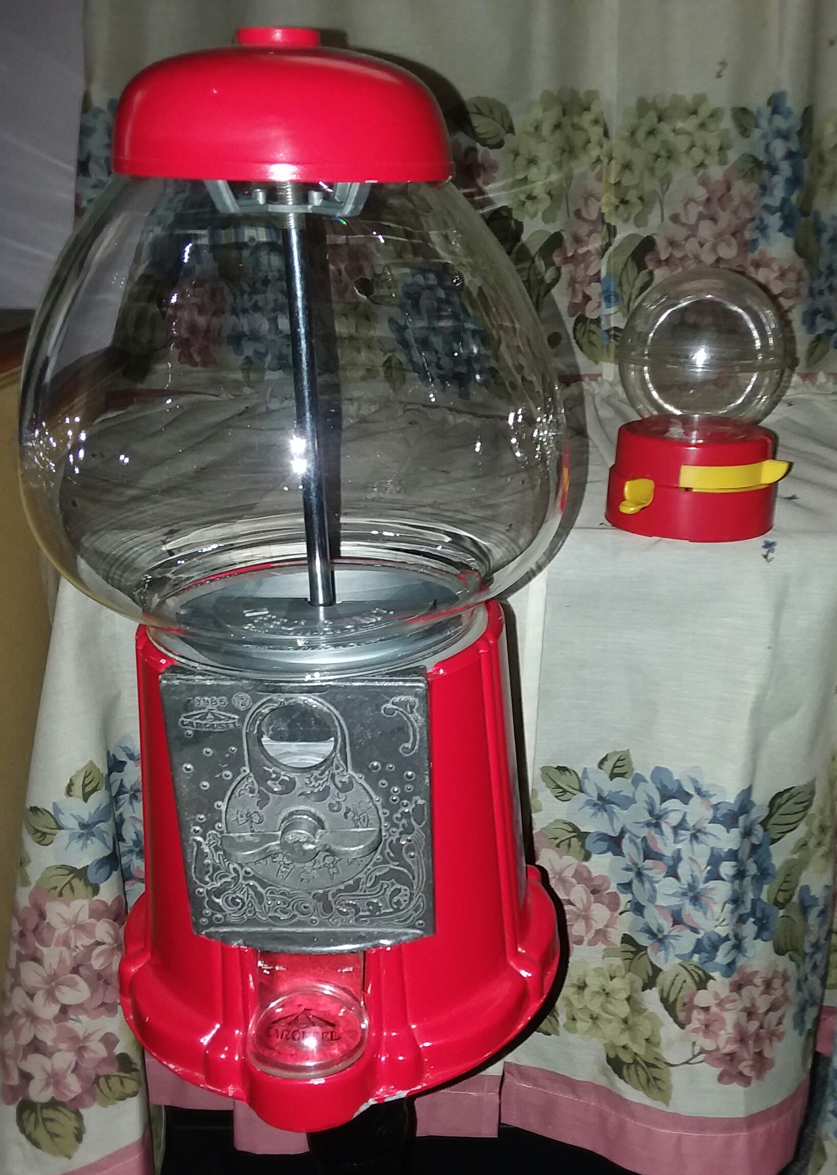 Carousel Bubblegum Machine on stand