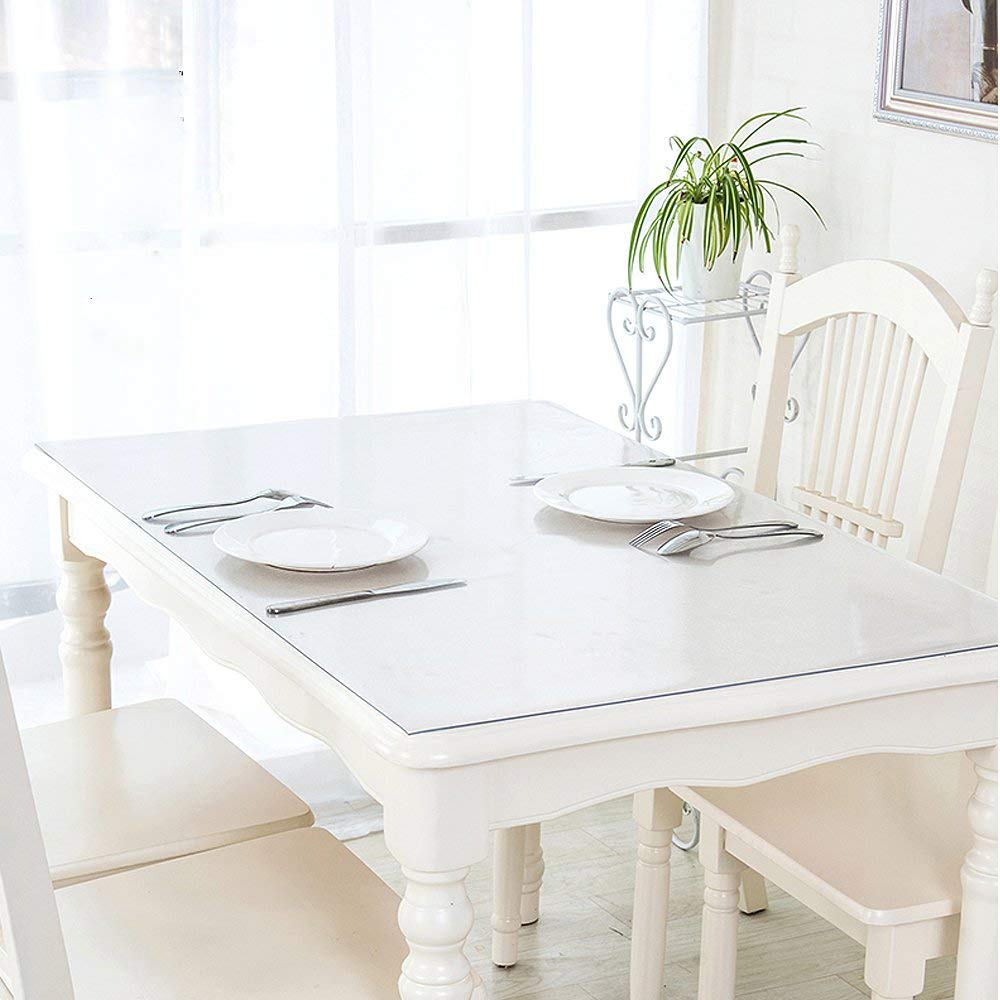 ETECHMART Clear PVC Table Protector 24 x 60 Inches