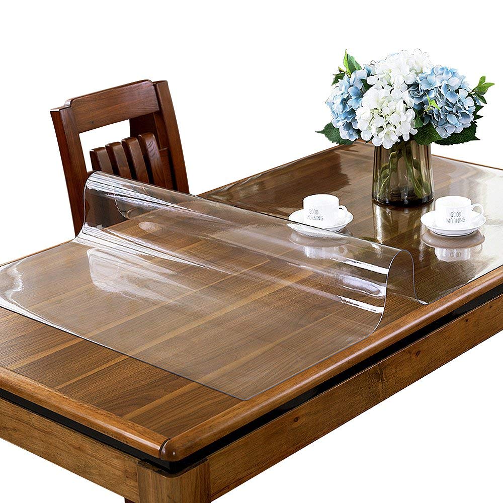 ETECHMART Clear PVC Table Protector 24 x 60 Inches