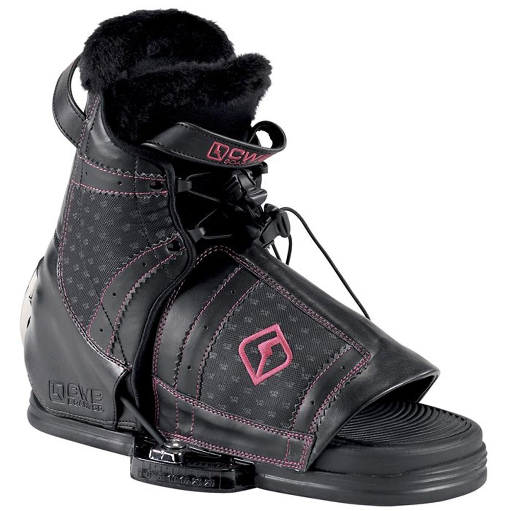CWB SAGE EMBER PRO WAKEBOARD BINDINGS BOOTS PINK BLACK